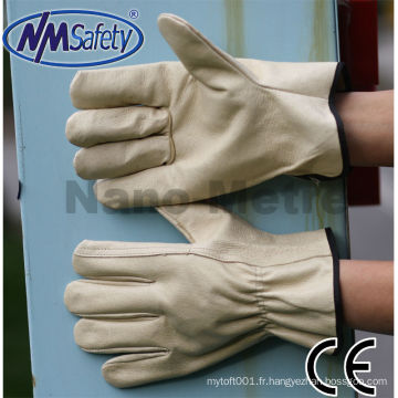 Gants pilote en cuir NMSAFETY